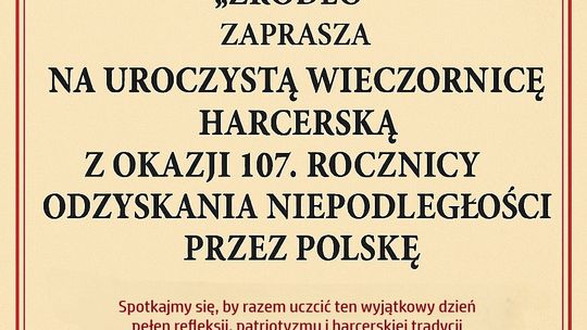 Wieczornica niepodległościowa | zapowiedzi wydarzeń - halogorlice.info Plakat zapowiadający wydarzenie wieczornica niepodległościowa