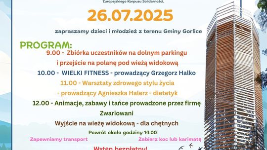 Plakat promujący Wielki fitness na Łysuli