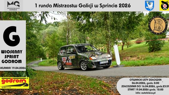 Wiosenny Sprint GODROM | zapowiedzi wydarzeń - halogorlice.info zdjęcie przedstawia plakat promujacy wydarzenie - Wiosenny Sprint GODROM