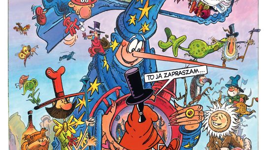 Plakat zapowiadający wydarzenie - Wystawa komiksów Tadeusza Baranowskiego