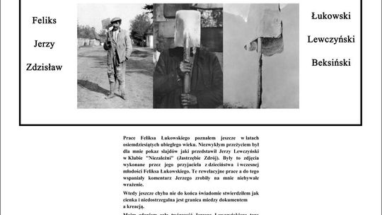 Zdjęcie przedstawia plakat promujący wydarzenie Wystawa Wiktora Bednarczuka pt. Od dokumentacji do kreacji