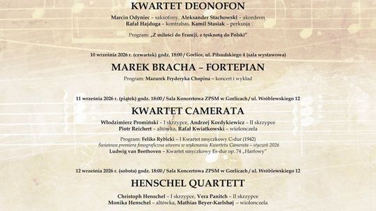 XX Gorlicka Jesień Muzyczna | zapowiedzi wydarzeń - halogorlice.info