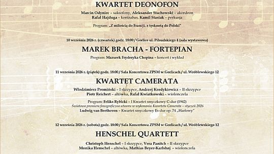XX Gorlicka Jesień Muzyczna | zapowiedzi wydarzeń - halogorlice.info