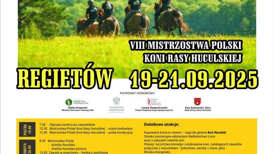 Zdjęcie przedstawia plakat promujący wydarzenie XXXI Dni Huculskie w Regietowie