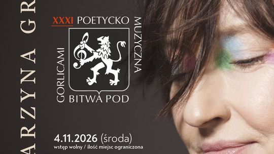 Plakat promujący koncert Katarzyny Groniec