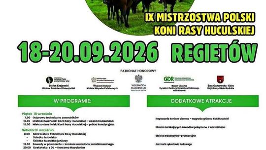 XXXII Dni Huculskie w Regietowie | zapowiedzi wydarzeń - halogorlice.info