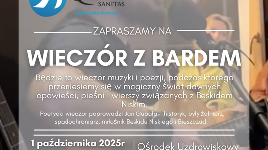 Plakat zapowiadający wydarzenie w Wysowej Zdrój