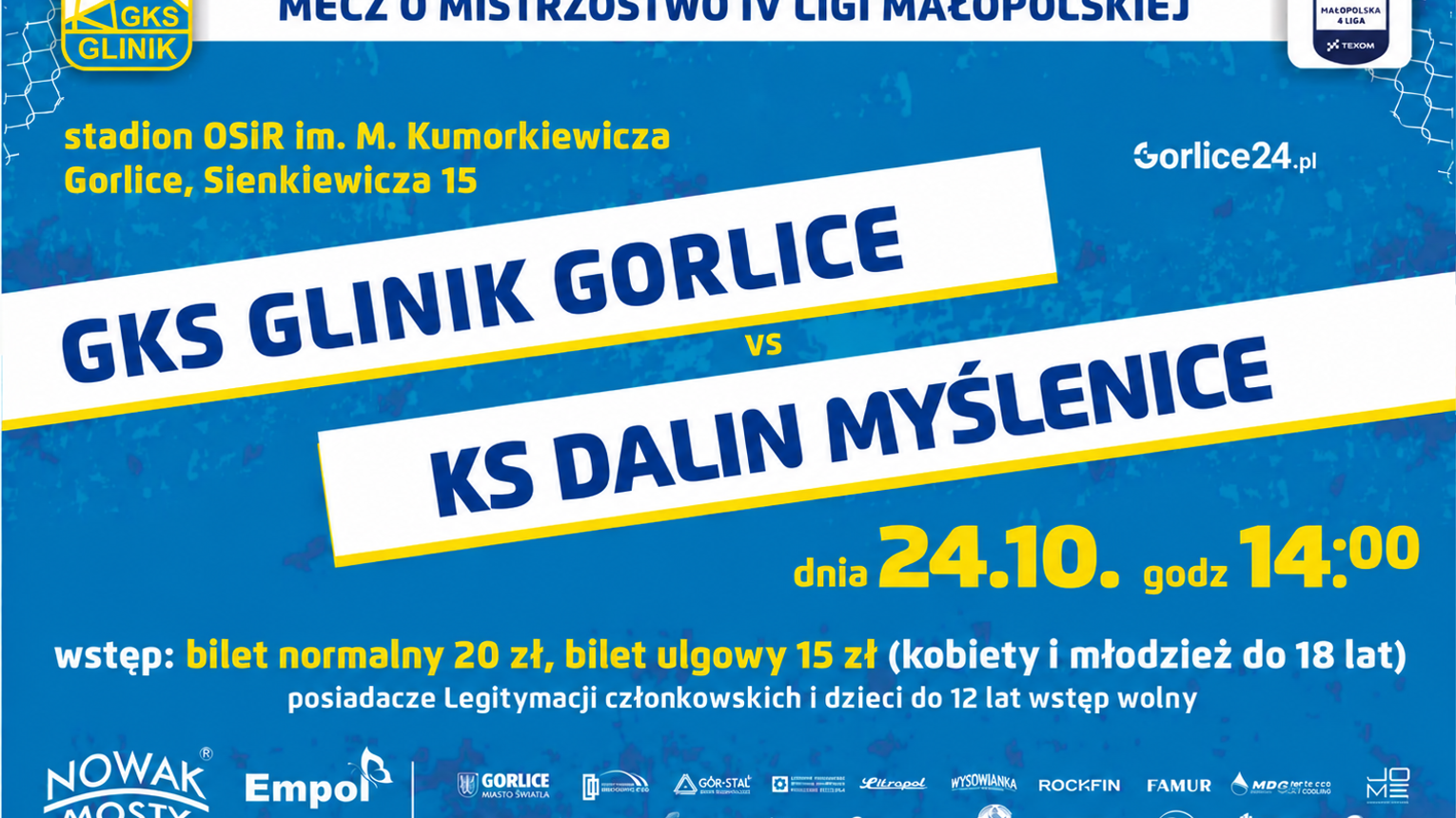 Glinik Gorlice – Dalin Myślenice. Mecz IV ligi małopolskiej ...