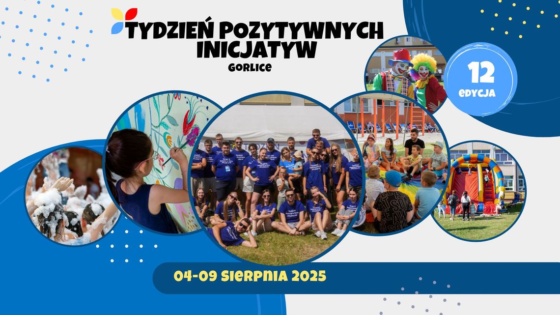 Plakat zapowiadający wydarzenie 12. Tydzień pozytywnych inicjatyw