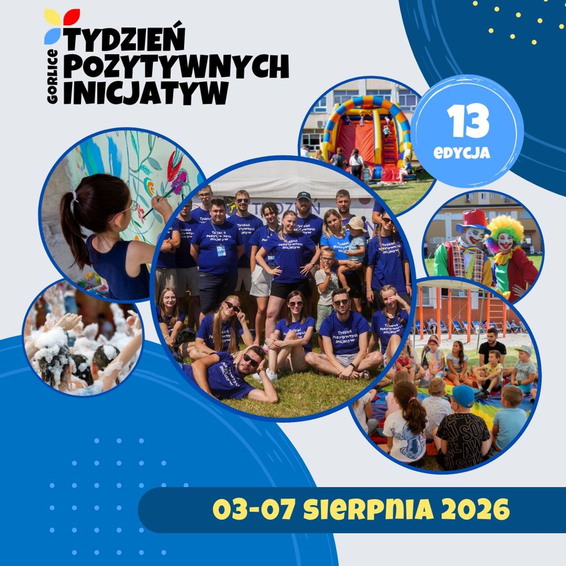 13. edycja Tygodnia Pozytywnych Inicjatyw w Gorlicach | zapowiedzi wydarzeń - halogorlice.info zdjęcie przedstawia plakat promujący wydarzenie - 13. edycja Tygodnia Pozytywnych Inicjatyw w Gorlicach