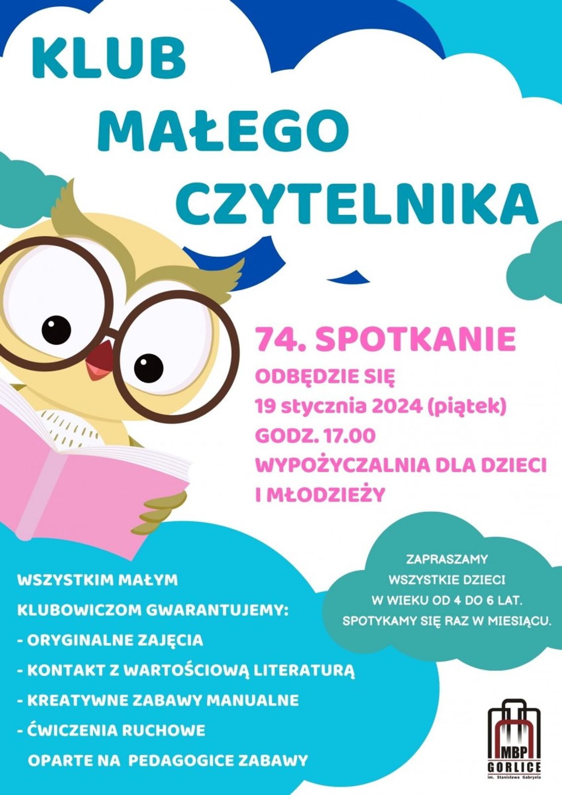 74. Spotkanie Klubu Małego Czytelnika | halogorlice.info