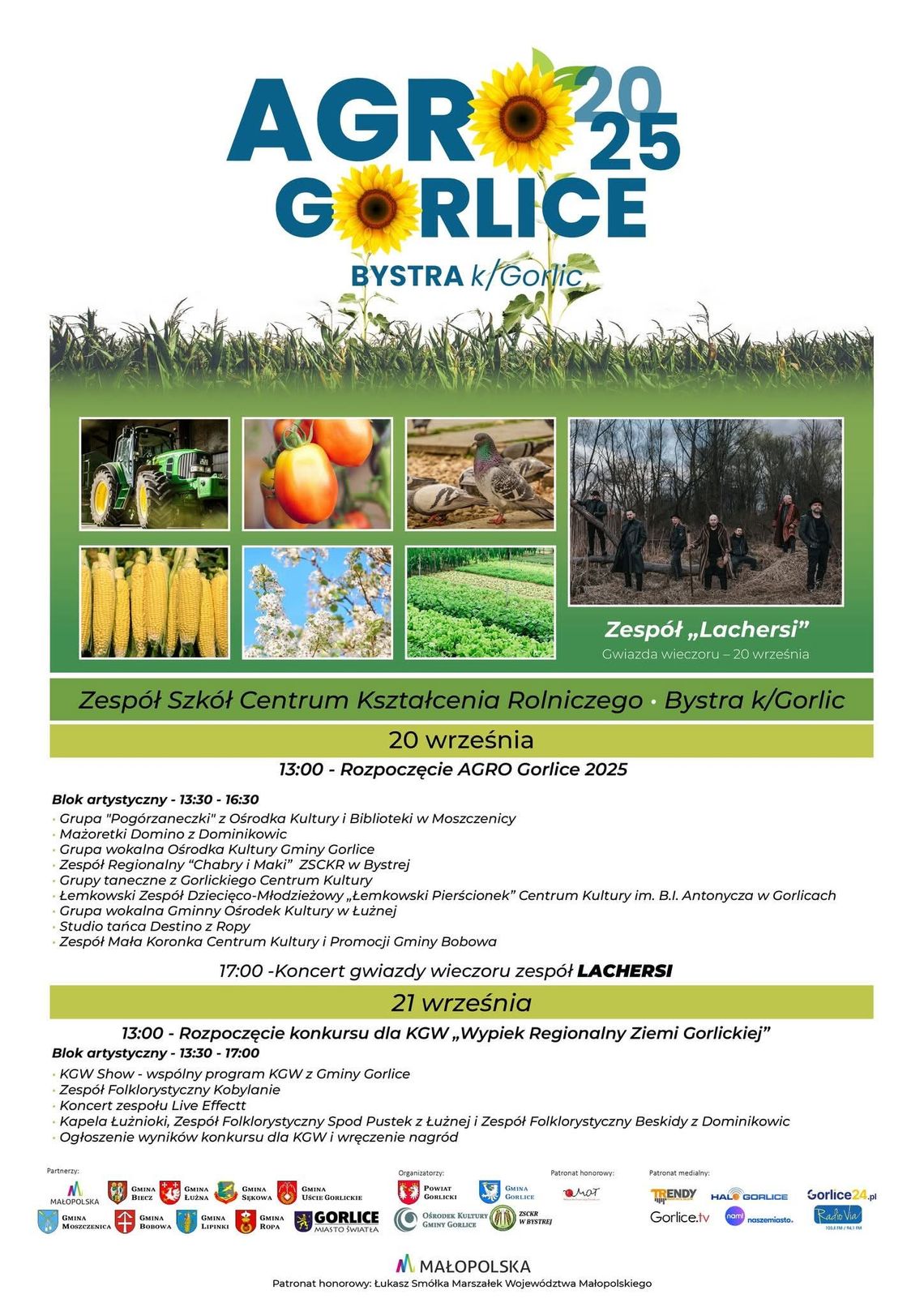 Zdjęcie przedstawia plakat promujący wydarzenie Agro Gorlice 2025