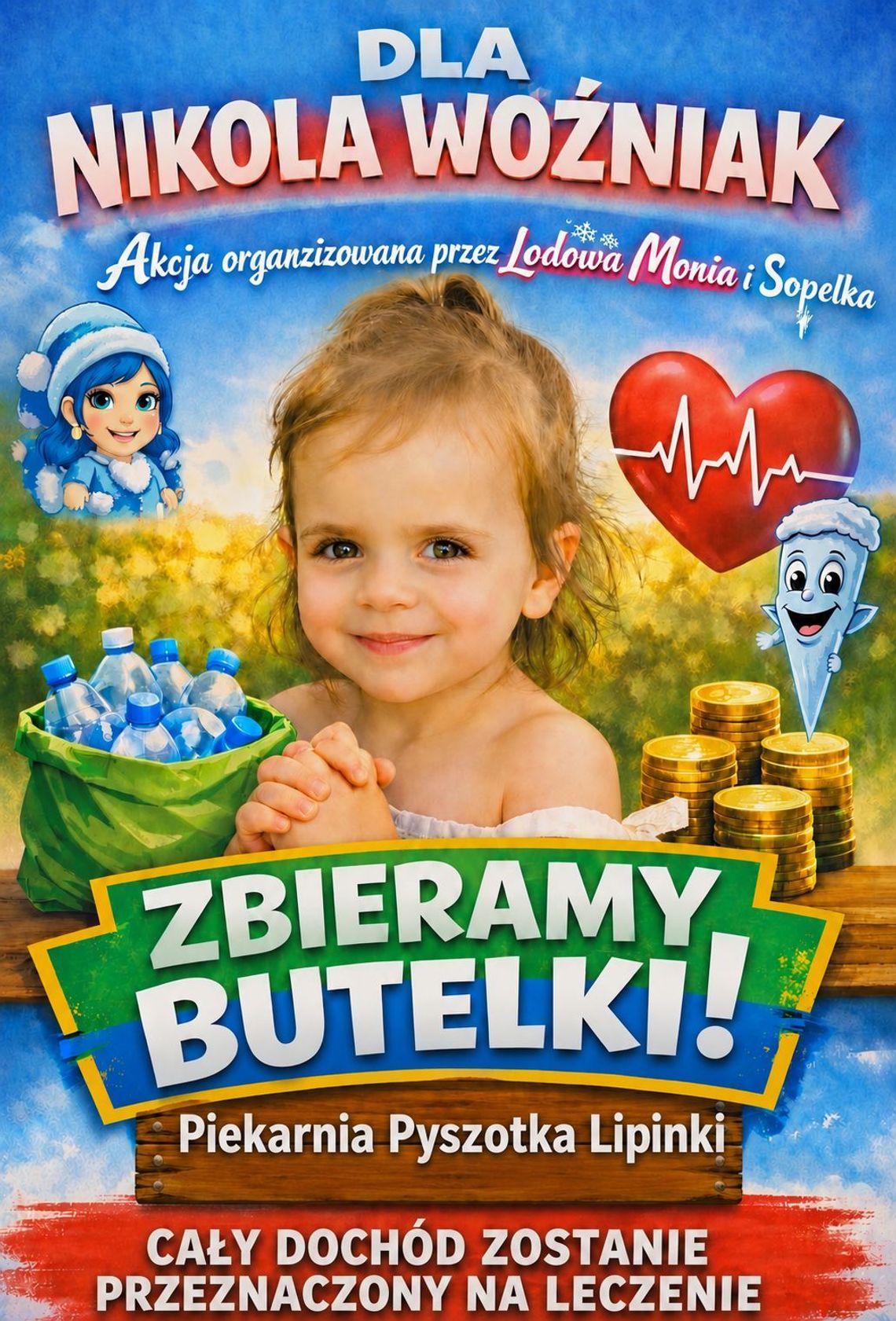 Akcja charytatywna - zbieramy butelki dla Nikoli w Lipinkach | zapowiedzi wydarzeń - halogorlice.info Akcja charytatywna - zbieramy butelki dla Nikoli w Lipinkach | zapowiedzi wydarzeń - halogorlice.info