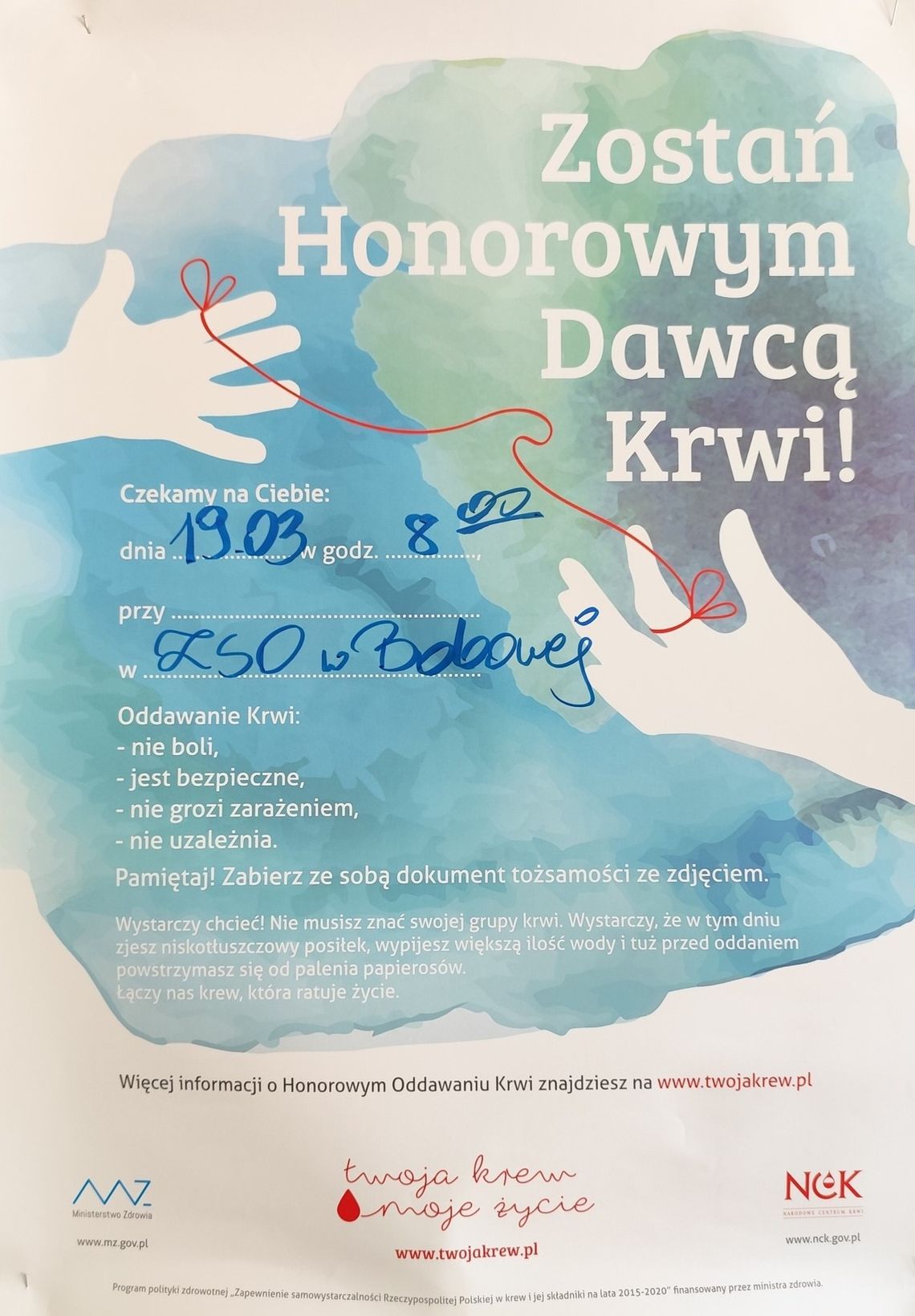 Plakat krwiodawstwa