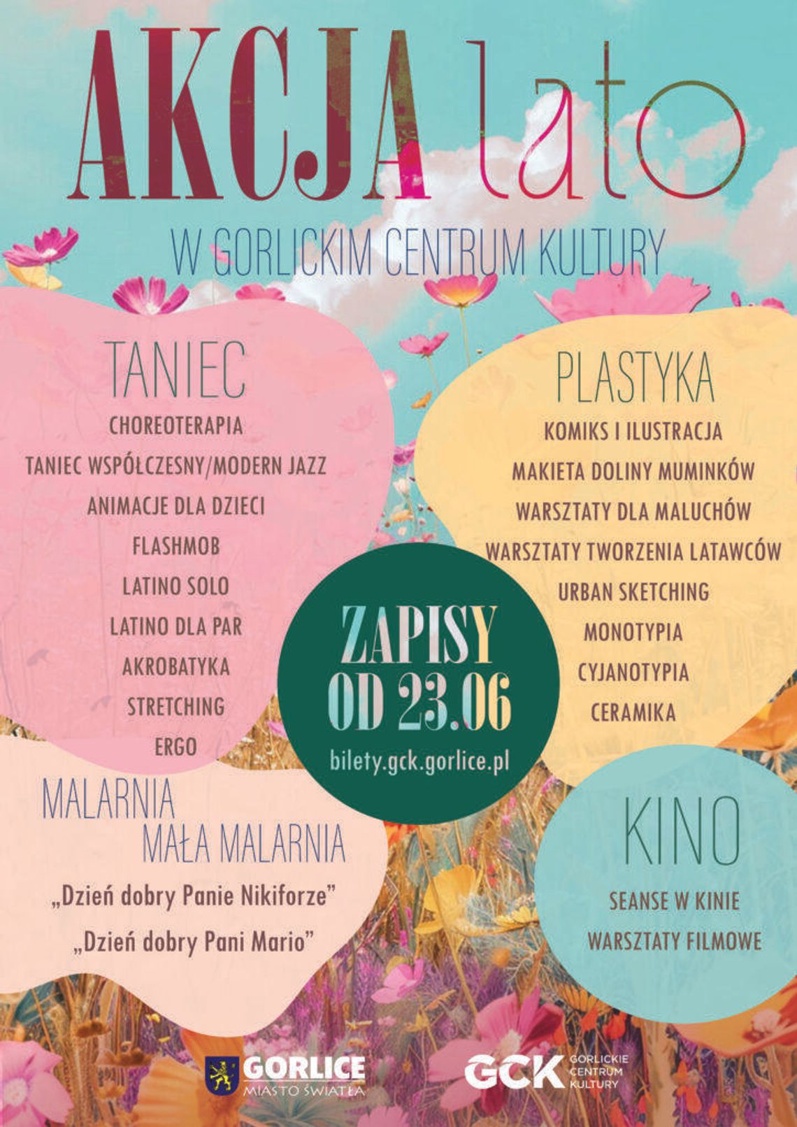 Akcja lato w GCK | halogorlice.info Plakat zapowiadający Akcję lato w GCK