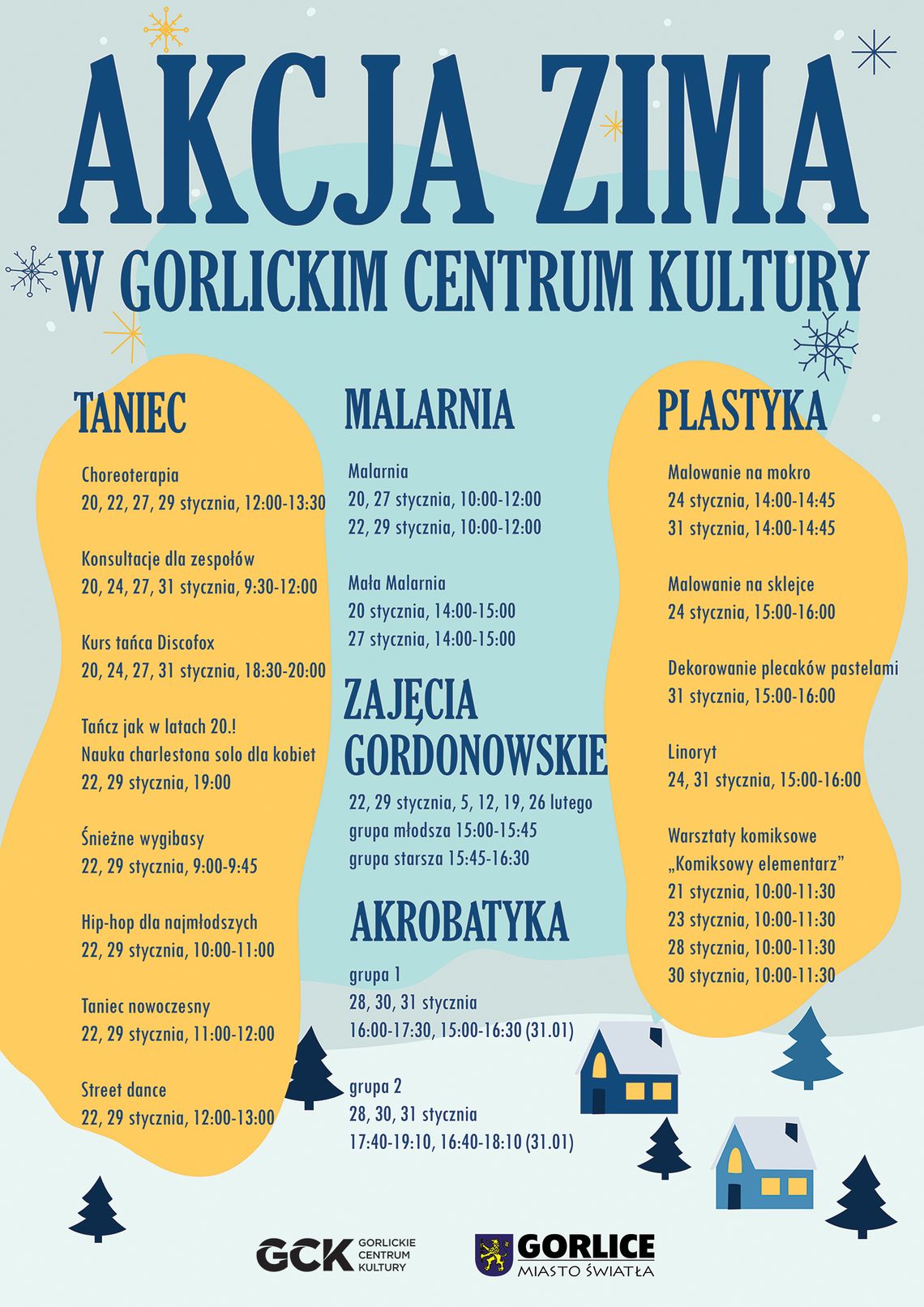 Akcja Zima w Gorlickim Centrum Kultury – Malarnia | zapowiedzi imprez – halogorlice.info