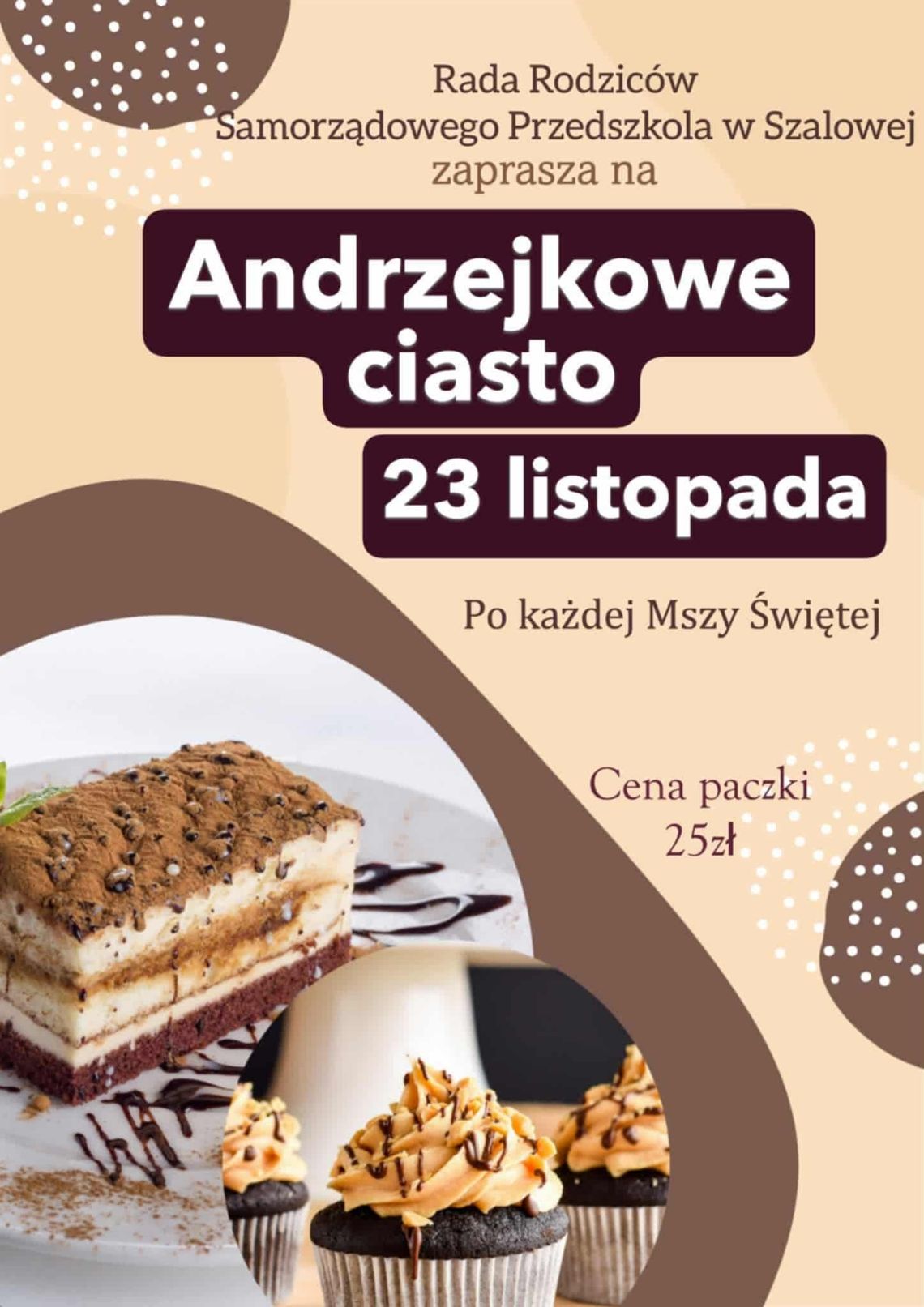 Andrzejkowe ciasto | zapowiedzi wydarzeń - halogorlice.info plakat zapowiadający wydarzenie andrzejkowe ciasto