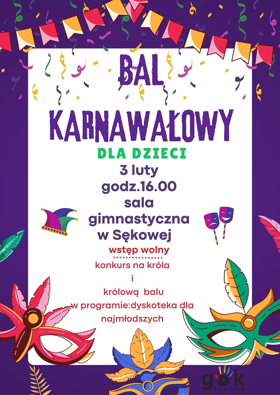 Bal Karnawałowy dla dzieci w Sękowej | halogorlice.info