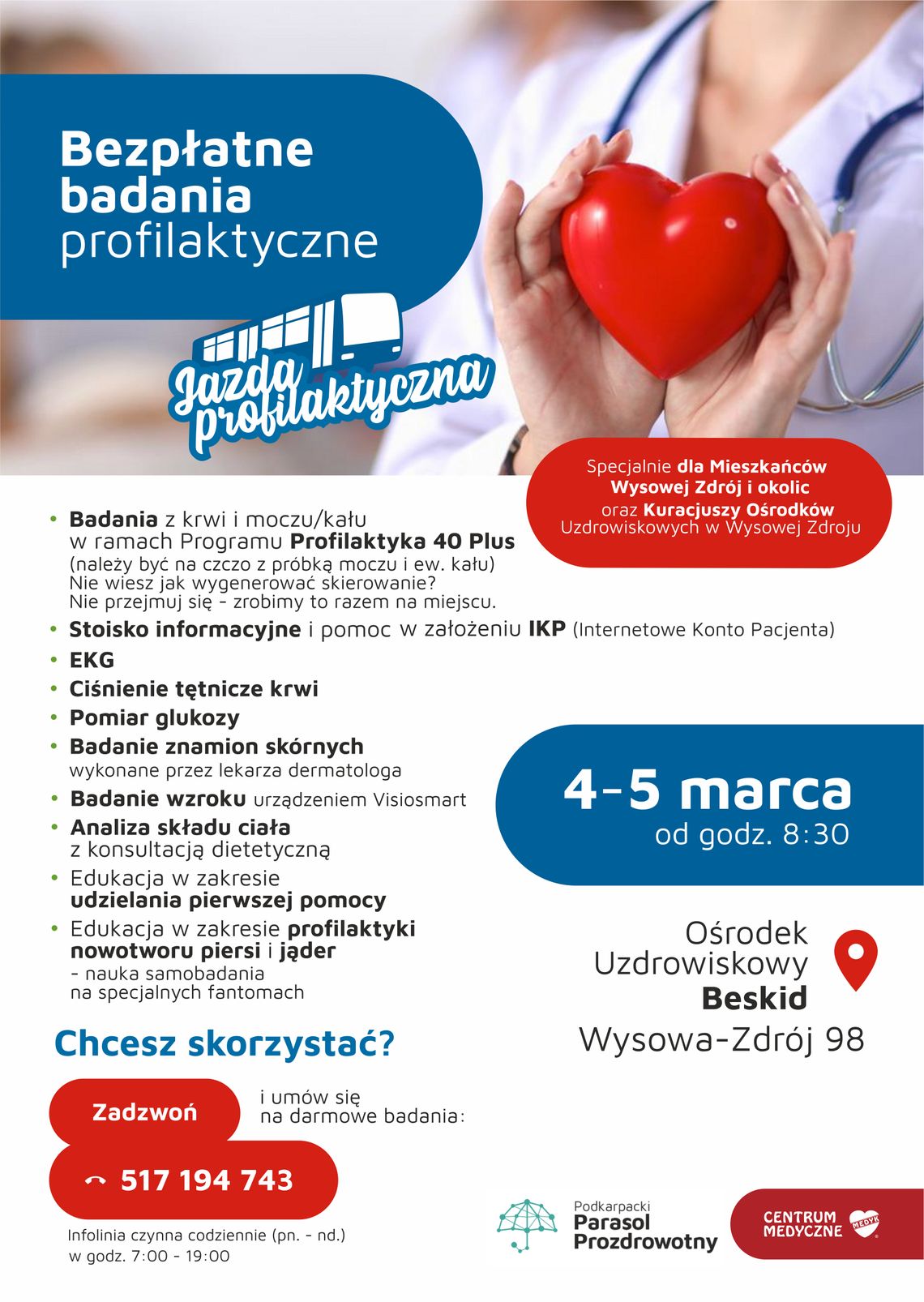 Bezpłatne badania profilaktyczne – Wysowa-Zdrój | halogorlice.info