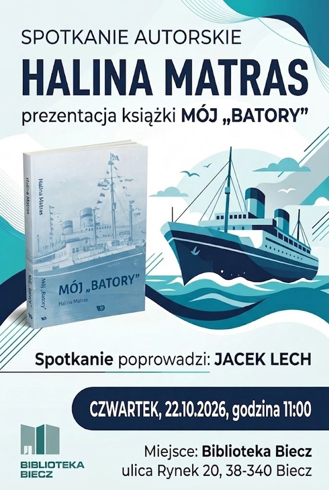 Biecz. Spotkanie autorskie z Haliną Matras | zapowiedzi wydarzeń - halogorlice.info Biecz. Spotkanie autorskie z Haliną Matras | zapowiedzi wydarzeń - halogorlice.info