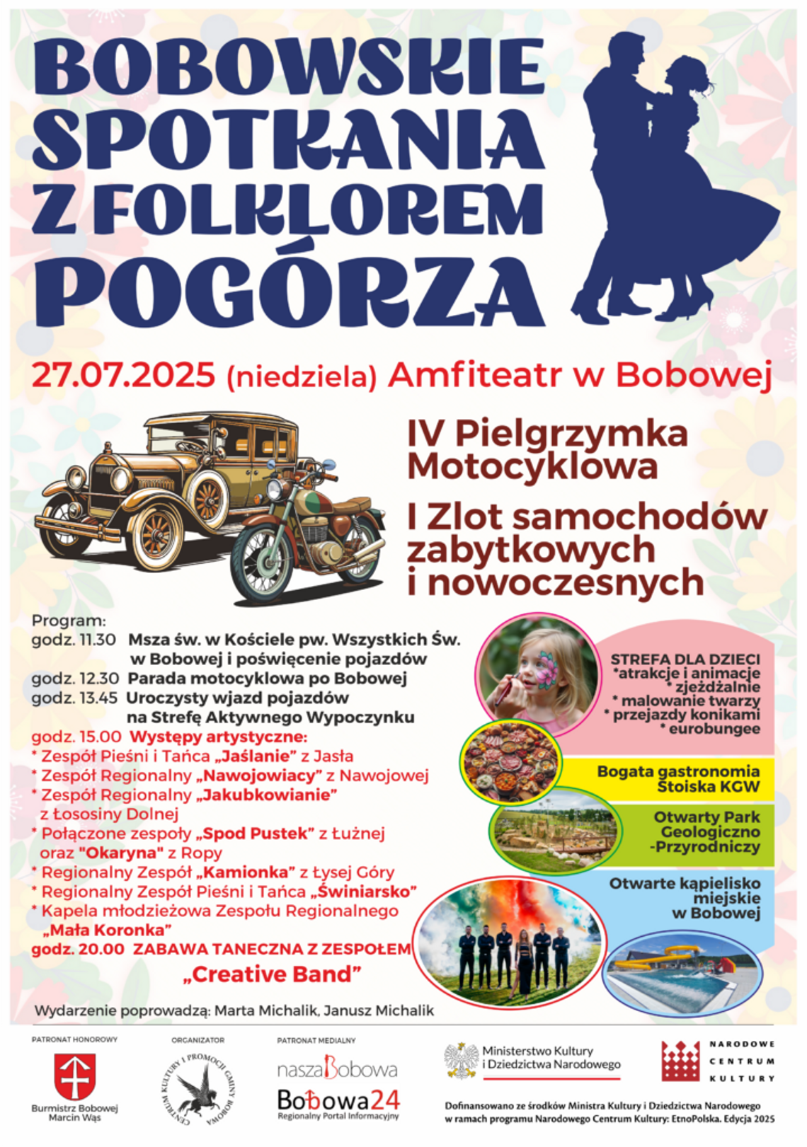 Bobowskie Spotkania z Folklorem Pogórza | halogorlice.info Plakat promujący Bobowskie Spotkania z Folklorem Pogórza