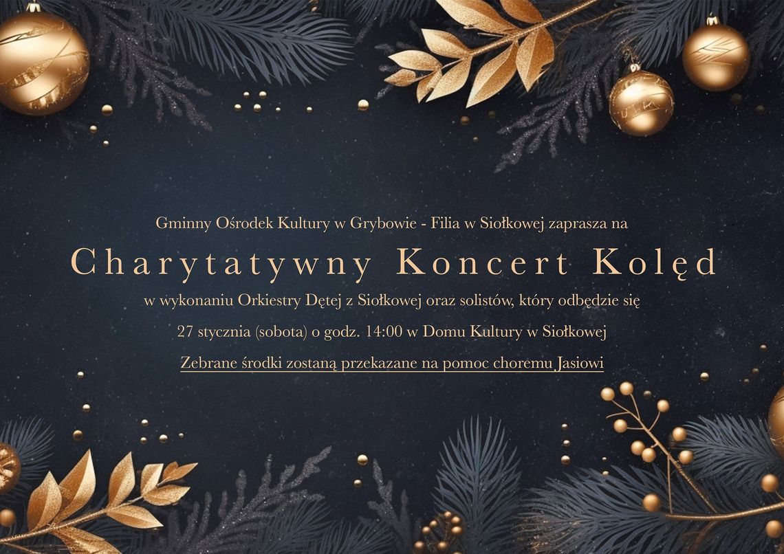 Charytatywny koncert kolęd w Siołkowej | halogorlice.info