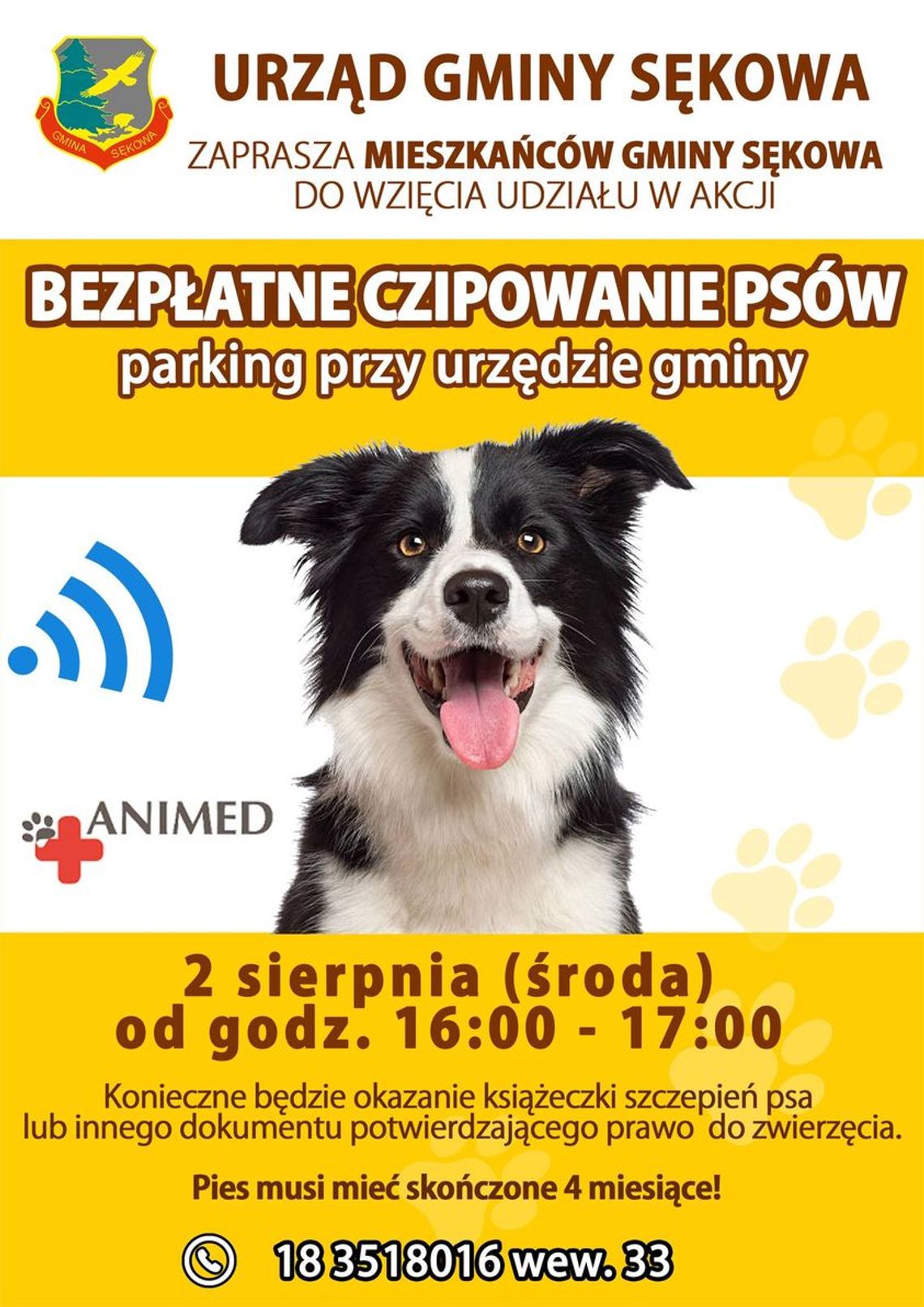 Bezpłatne czipowanie psów – Gmina Sękowa | halogorlice.info
