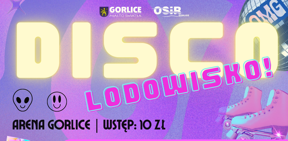 Disco Lodowisko | zapowiedzi wydarzeń - halogorlice.info Plakat zapowiadający wydarzenie - Disco Lodowisko