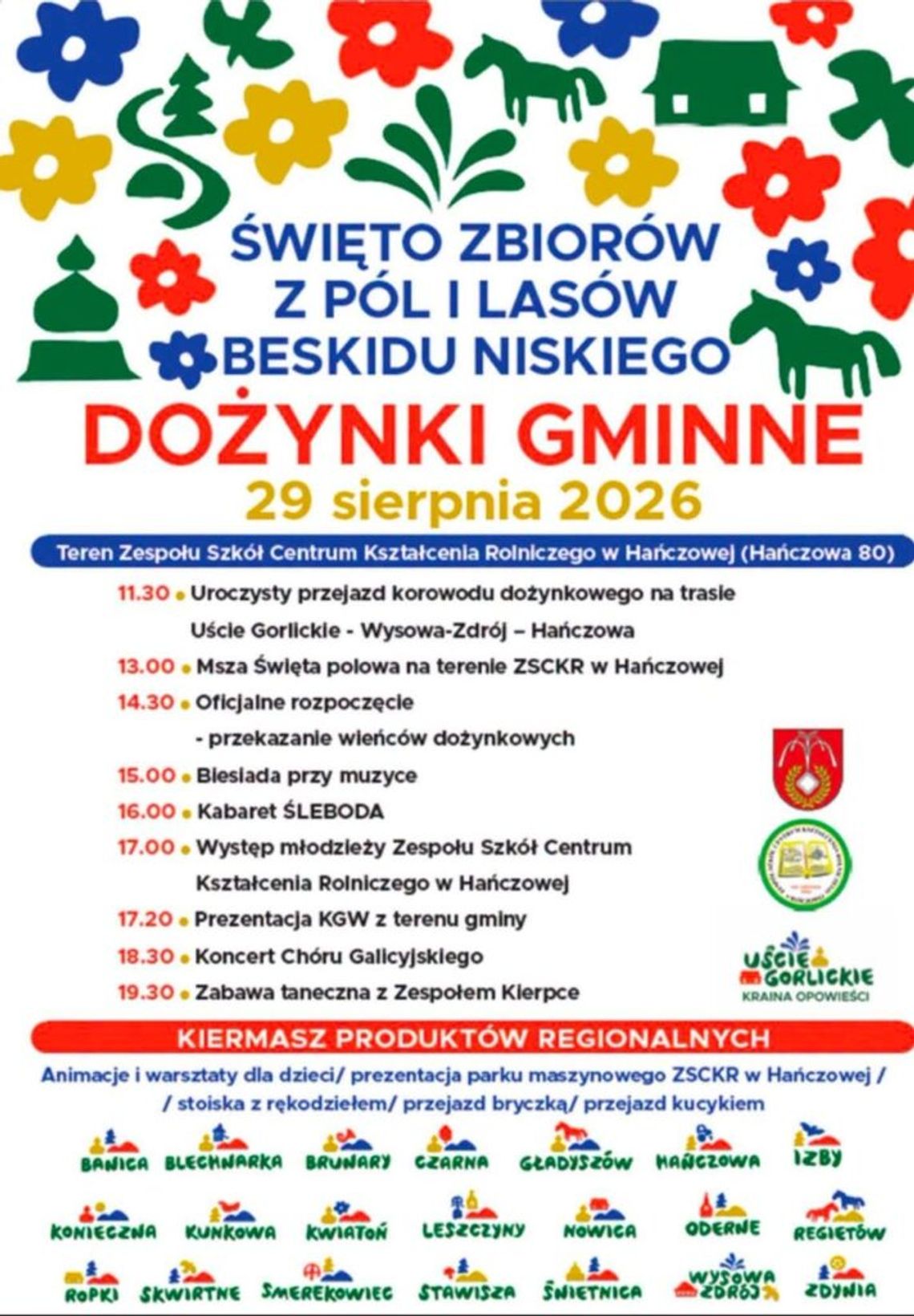Dożynki Gminne w Hańczowej | zapowiedzi wydarzeń - halogorlice.info Dożynki Gminne w Hańczowej | zapowiedzi wydarzeń - halogorlice.info