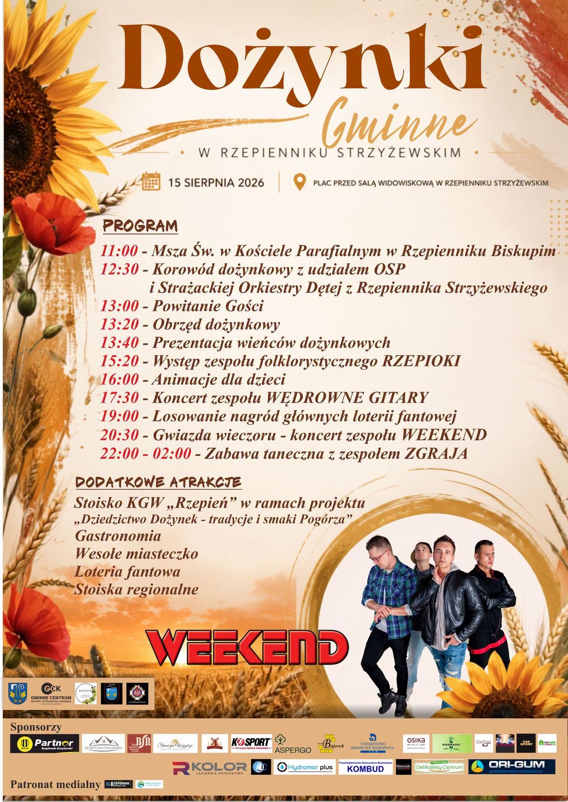 Dożynki Gminne w Rzepienniku | zapowiedzi wydarzeń - halogorlice.info