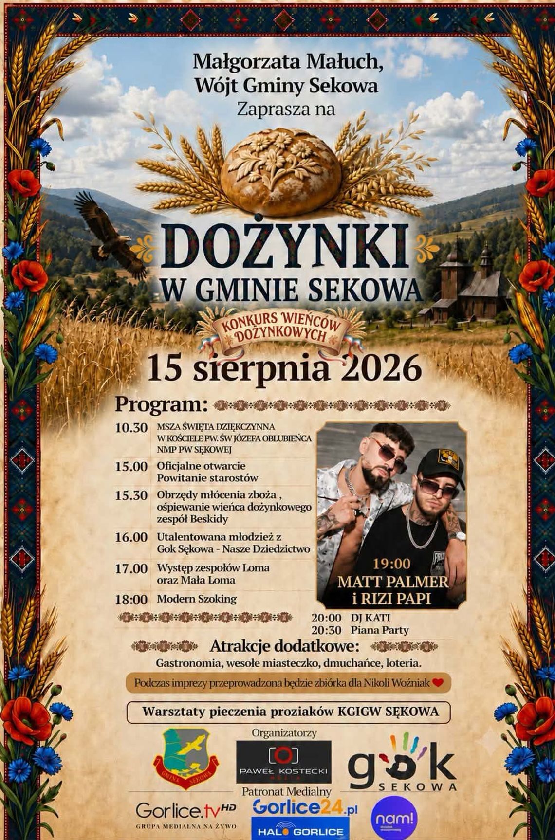 Dożynki w gminie Sękowa | zapowiedzi wydarzeń - halogorlice.info Dożynki w gminie Sękowa | zapowiedzi wydarzeń - halogorlice.info