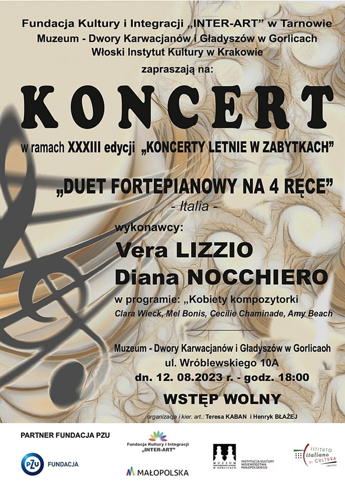 „DUET FORTEPIANOWY NA 4 RĘCE” VERA LIZZIO I DIANA NOCCHIERO | halogorlice.info