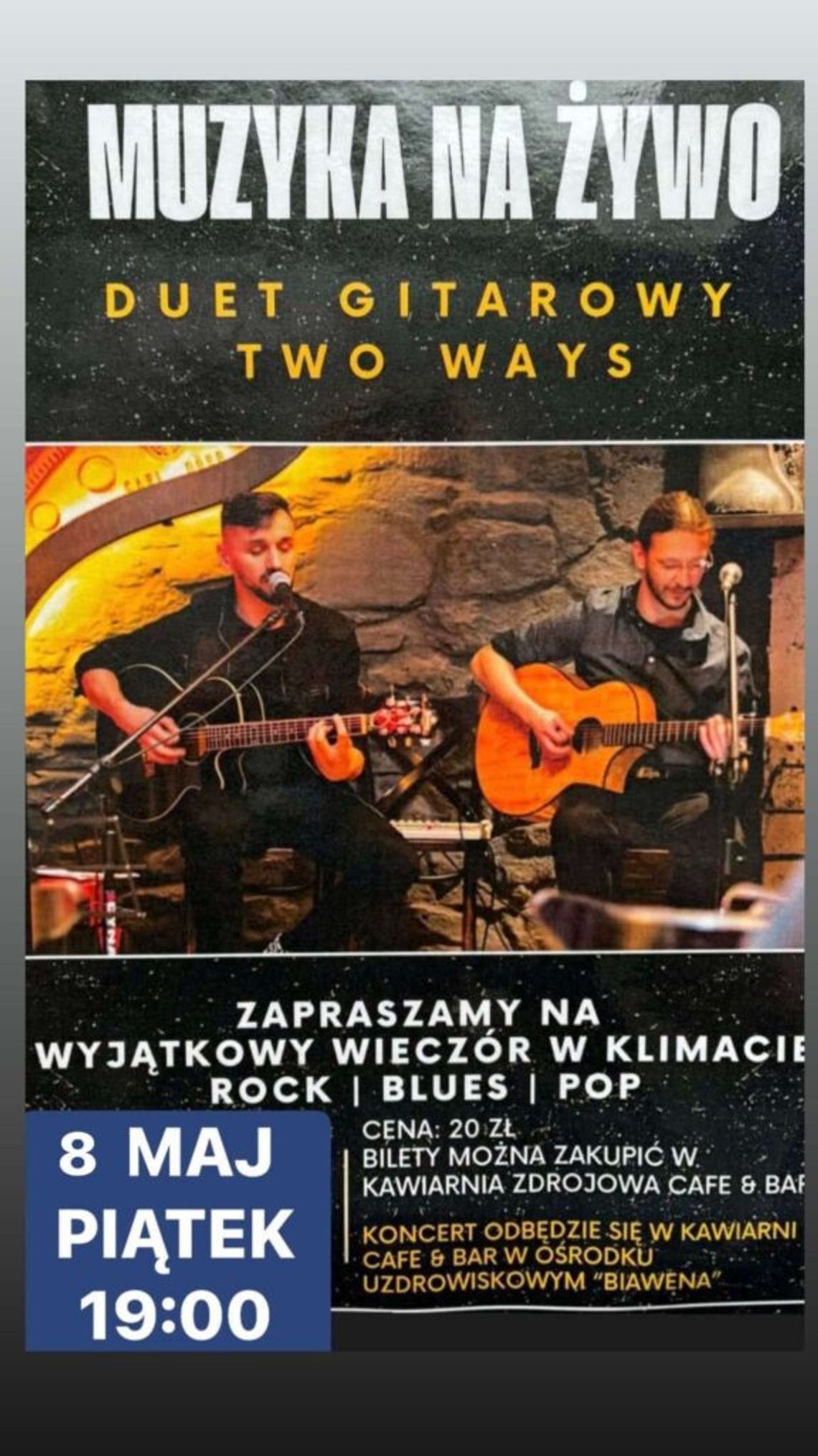 plakat zapowiadający wydarzenie - Duet Gitarowy Two Ways