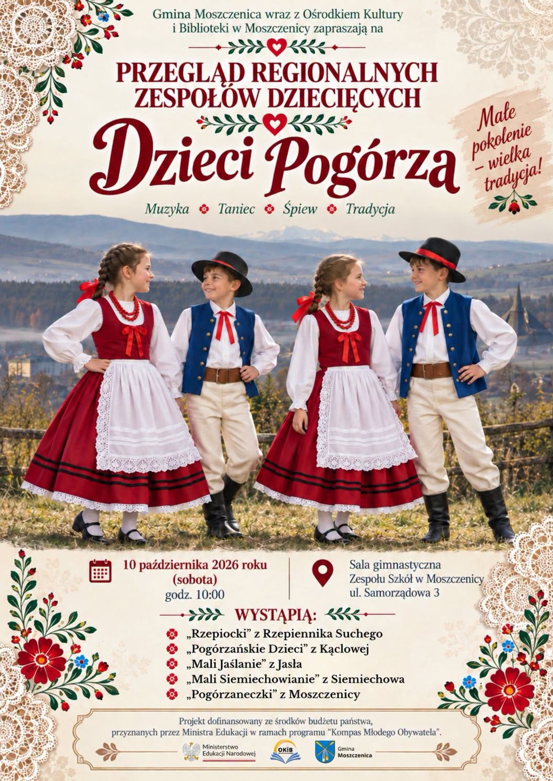 „Dzieci Pogórza” w Moszczenicy | zapowiedzi wydarzeń - halogorlice.info „Dzieci Pogórza” w Moszczenicy | zapowiedzi wydarzeń - halogorlice.info