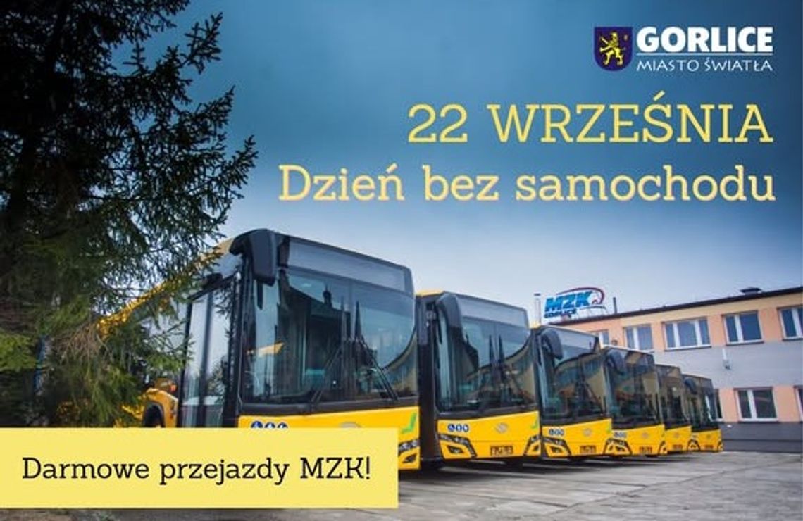 Dzień bez samochodu w Gorlicach | halogorlice.info Zdjęcie przedstawia plakat promujący wydarzenie Dzień bez samochodu w Gorlicach