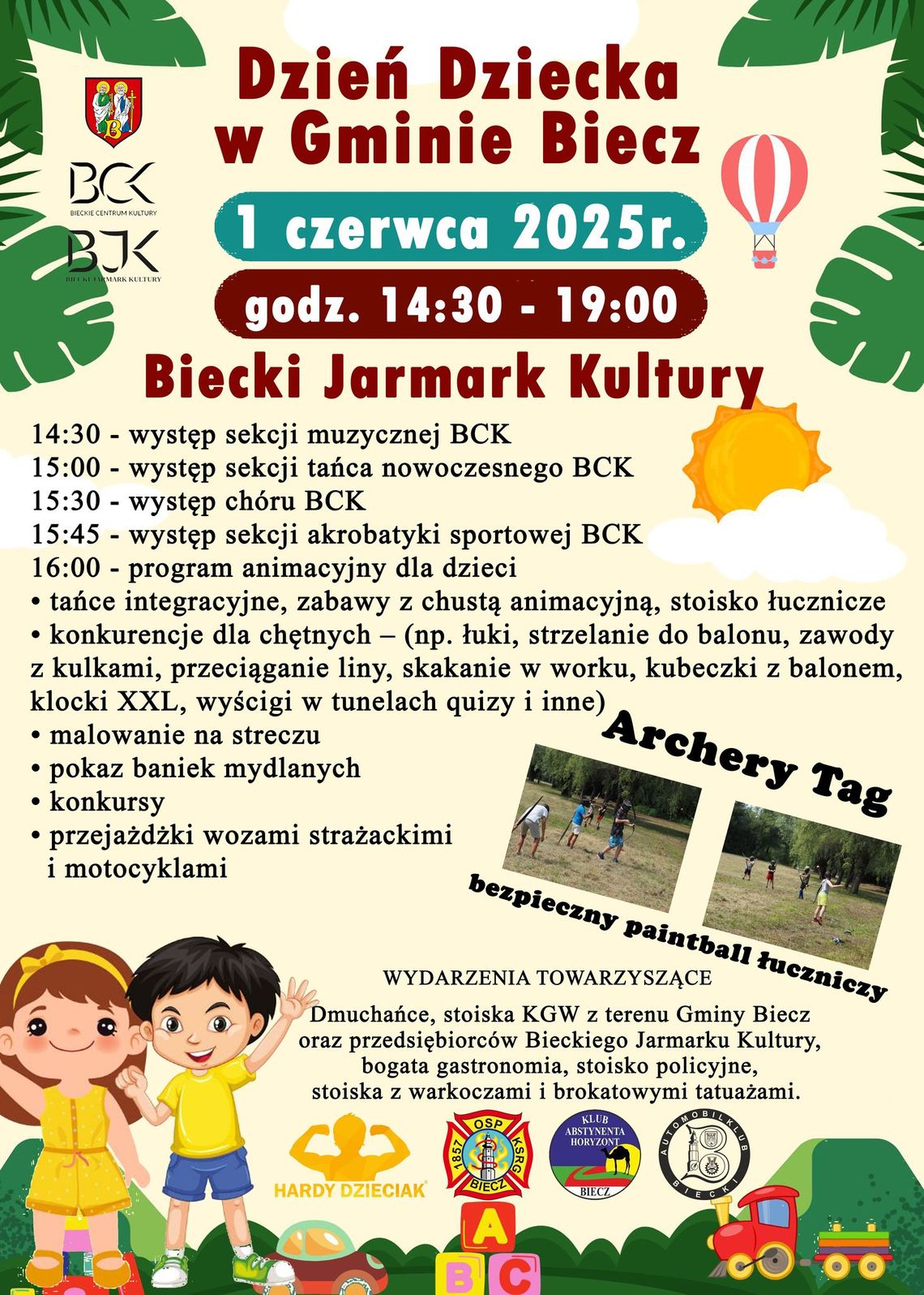 Dzień Dziecka w Bieczu | halogorlice.info Plakat zapowiadający wydarzenie Dzień Dziecka w Bieczu