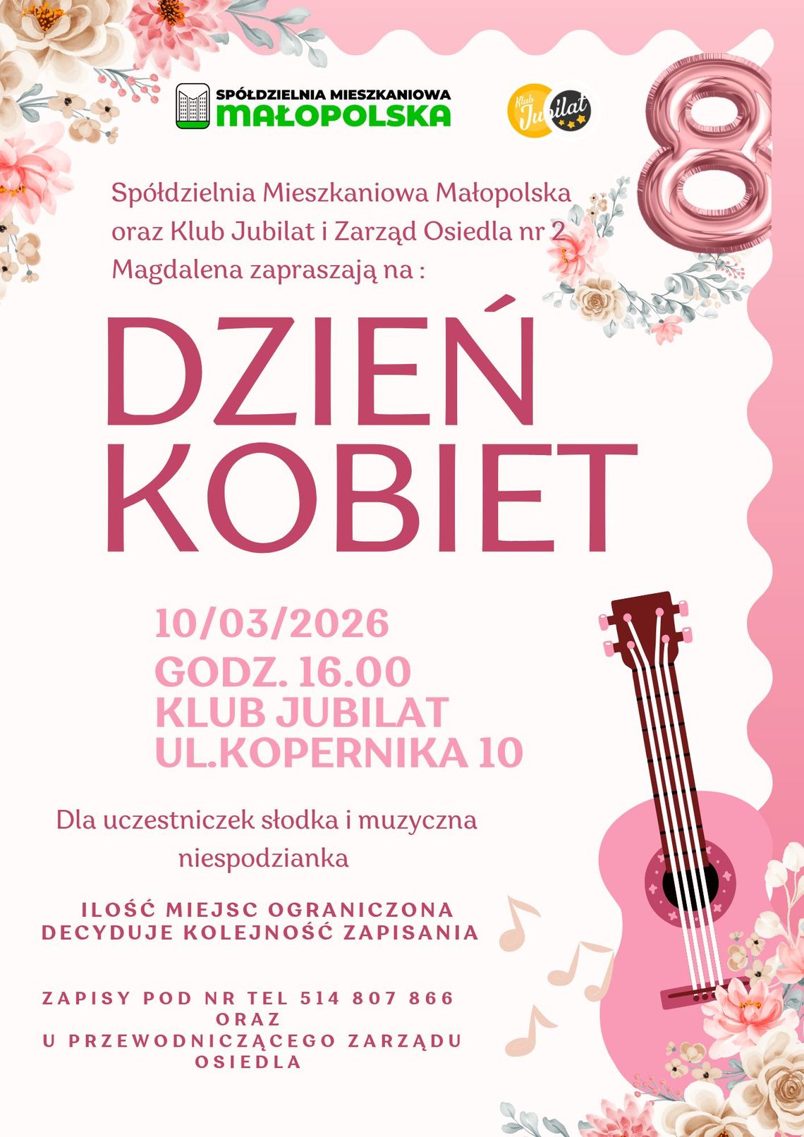 Dzień Kobiet – świętujmy razem! | zapowiedzi wydarzeń - halogorlice.info plakat zapowiadający wydarzenie - Dzień Kobiet – świętujmy razem!