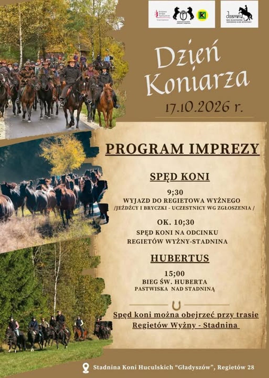 Dzień Koniarza w Regietowie. Spęd koni i Hubertus | zapowiedzi wydarzeń - halogorlice.info Dzień Koniarza w Regietowie. Spęd koni i Hubertus | zapowiedzi wydarzeń - halogorlice.info
