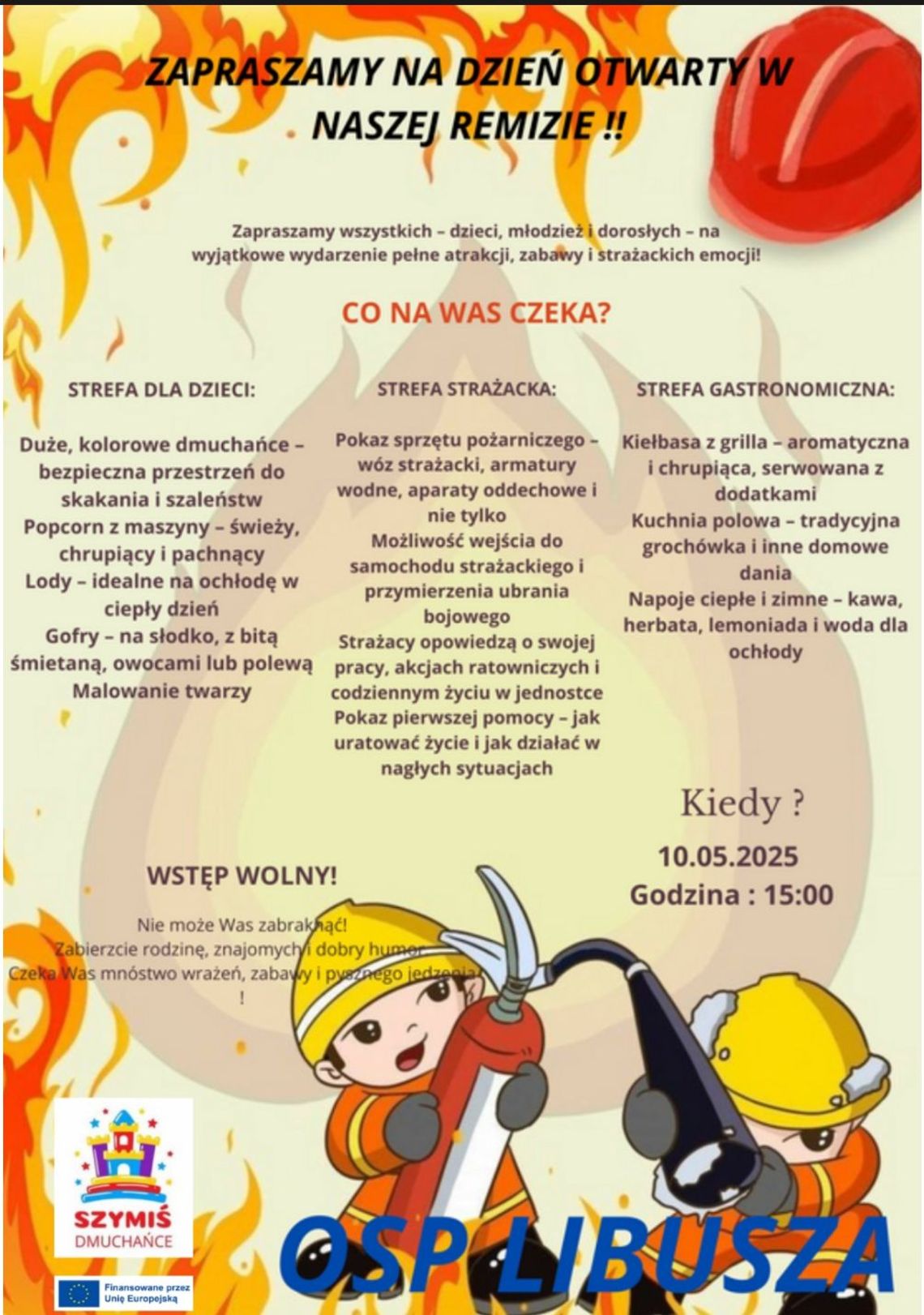 Dzień Otwarty w OSP Libusza | halogorlice.info Plakat promujący Dzień Otwarty w OSP Libusza