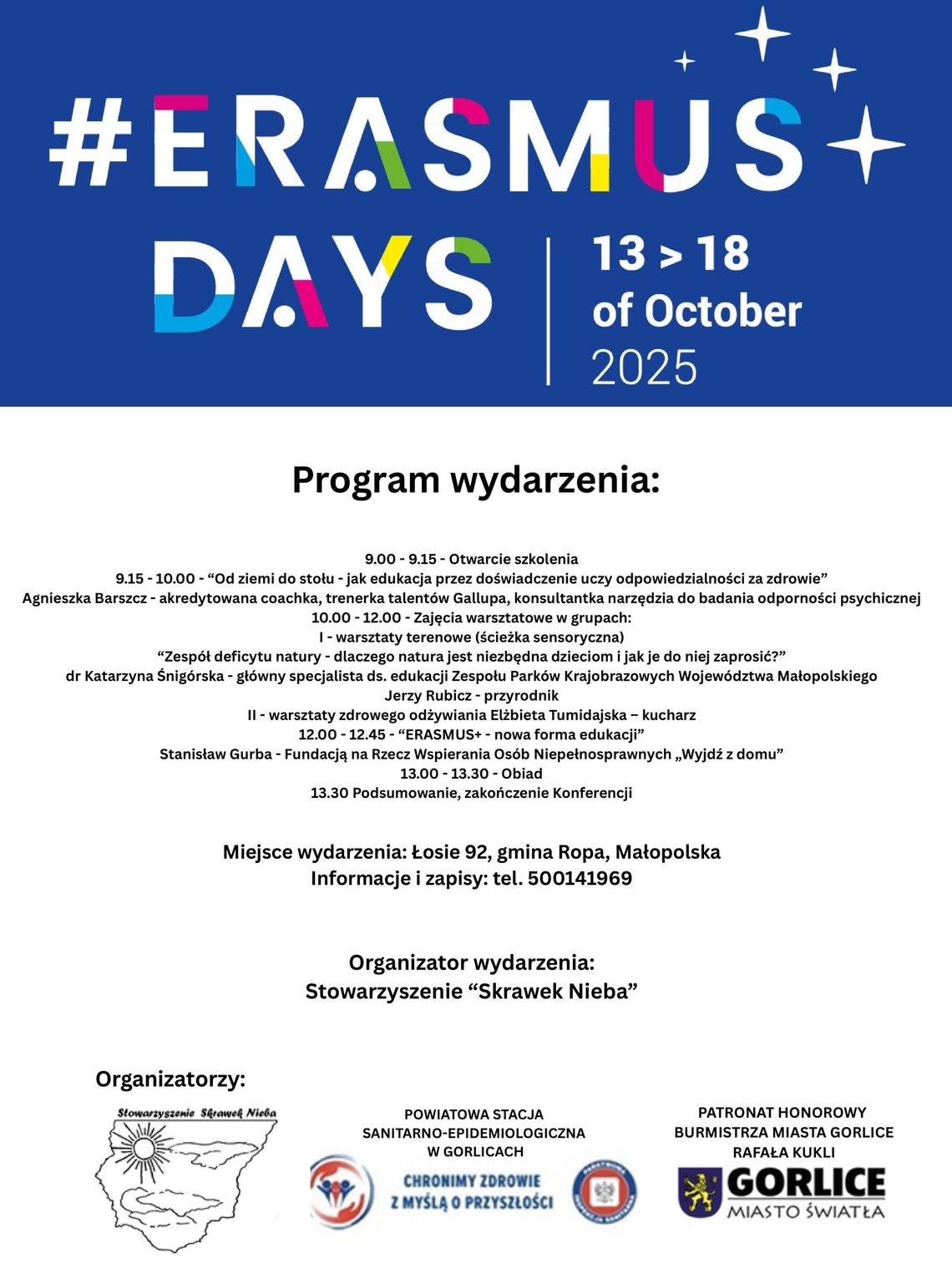 zdjęcie przedstawia plakat promujący wydarzenie Edukacja zdrowotna, aktywność fizyczna i zdrowe odżywianie – jako fundament zdrowego stylu życia