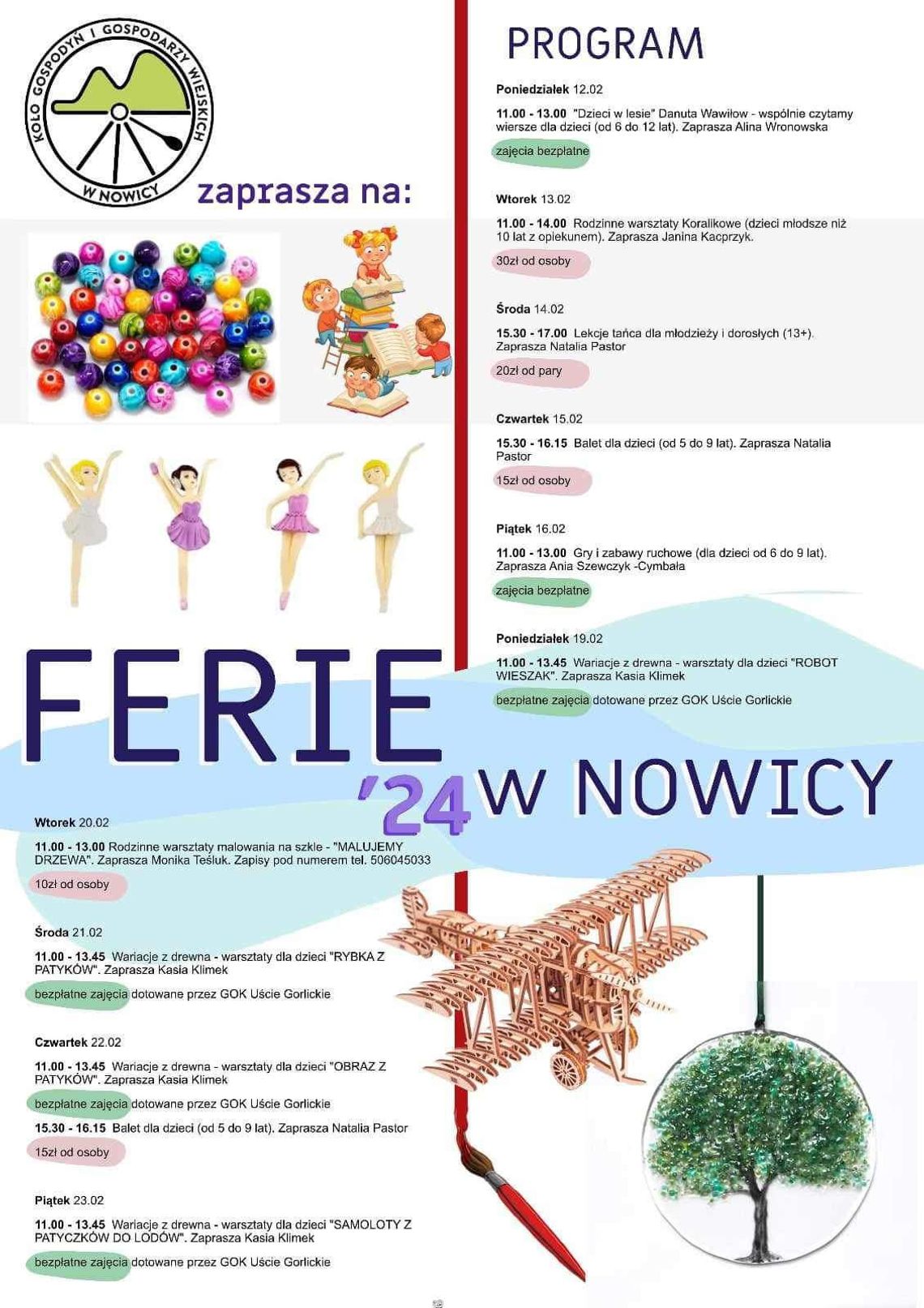 Ferie zimowe 2024 w Nowicy | halogorlice.info