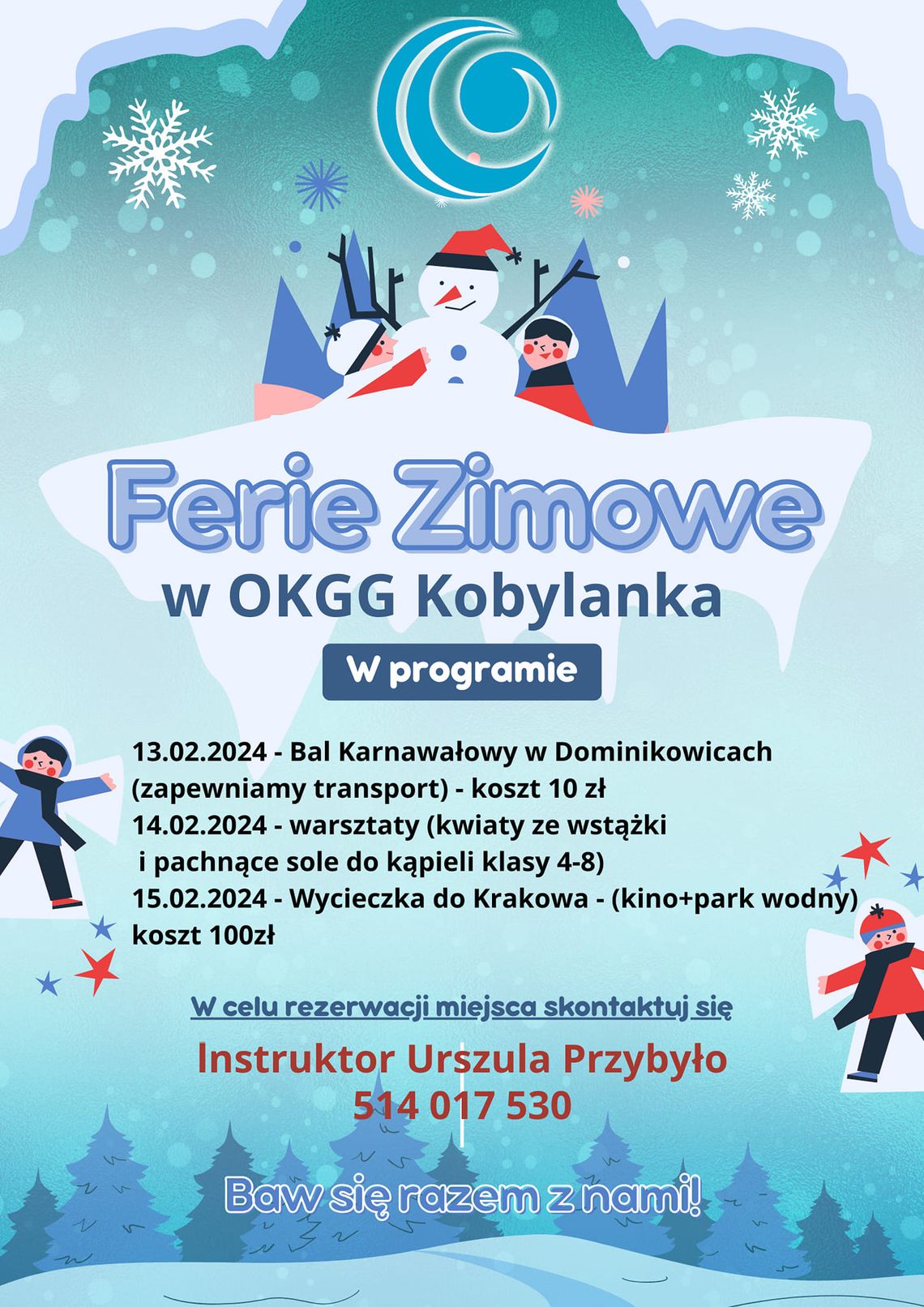 Ferie Zimowe w OKGG Filia Kobylanka | halogorlice.info
