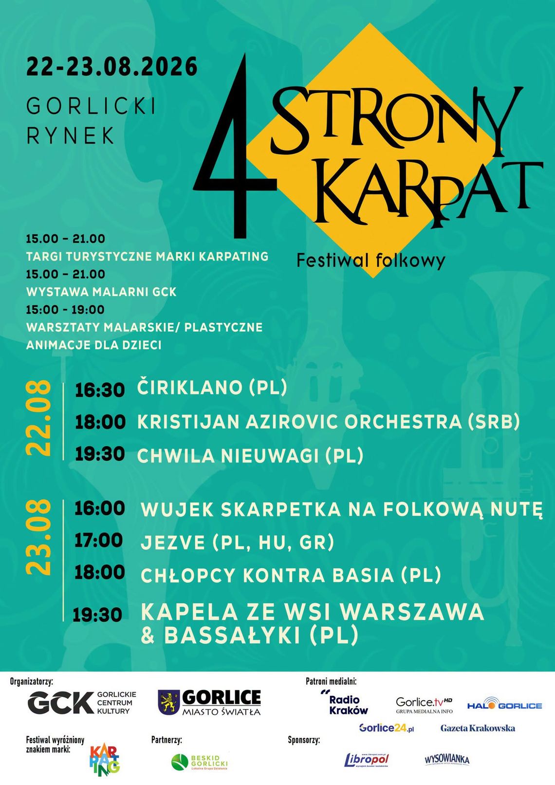 Festiwal „4 Strony Karpat” w Gorlicach | zapowiedzi wydarzeń - halogorlice.info Festiwal „4 Strony Karpat” w Gorlicach | zapowiedzi wydarzeń - halogorlice.info