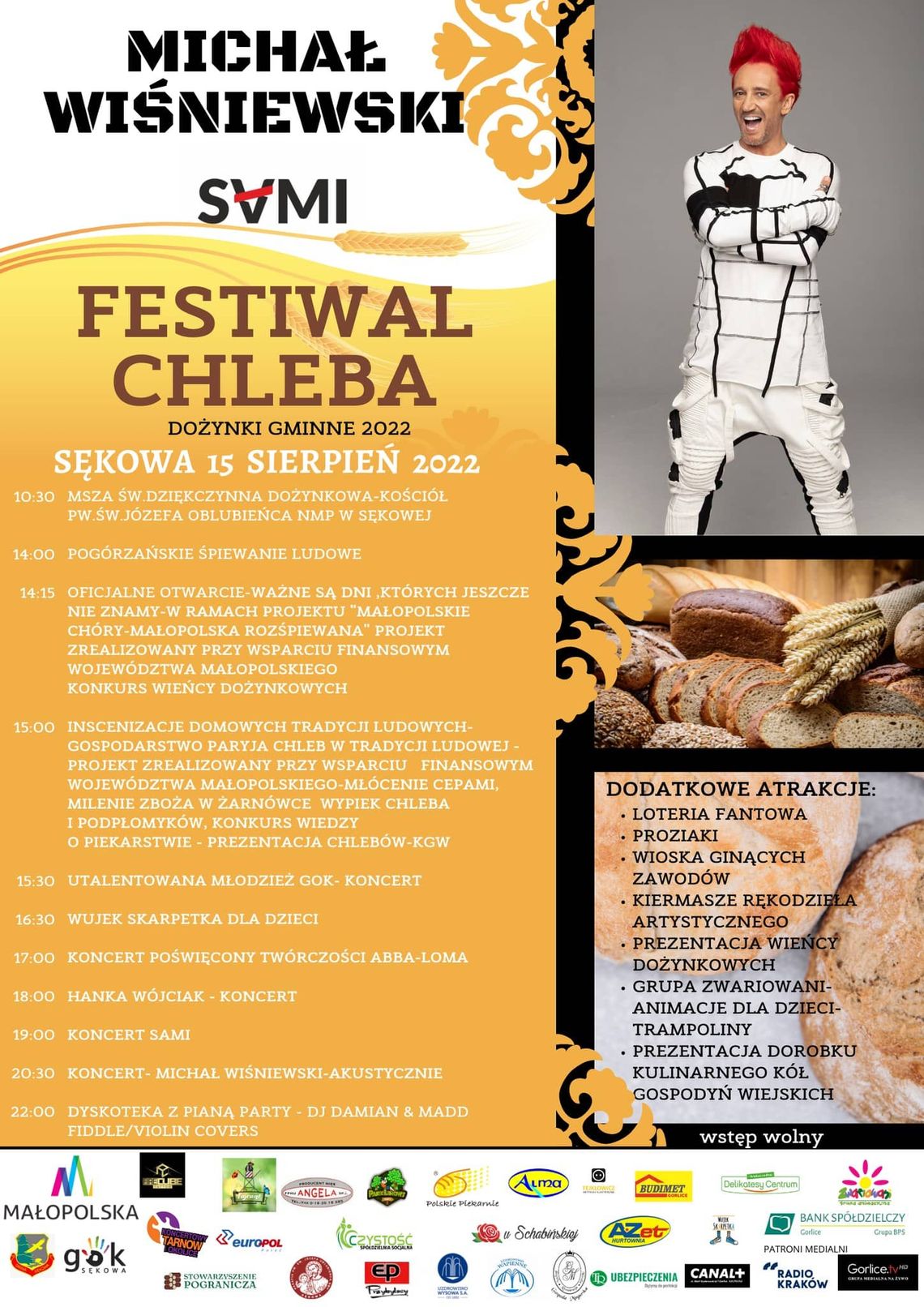 Festiwal Chleba – Dożynki Gminne Sękowa 2022 | zapowiedzi imprez – halogorlice.info