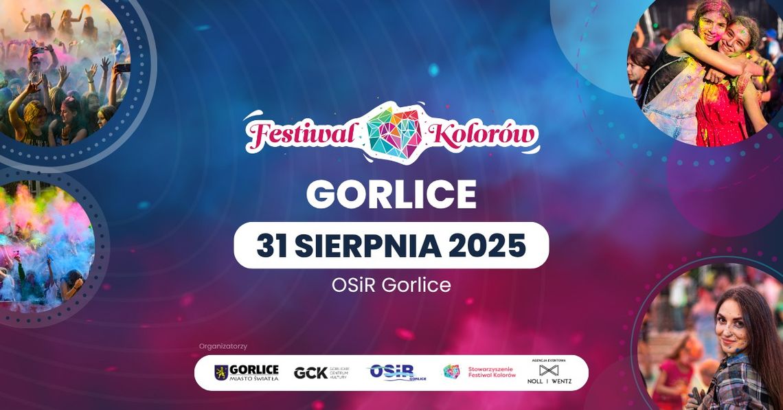 Festiwal Kolorów w Gorlicach | zapowiedzi imprez – halogorlice.info Plakat zapowiadający wydarzenie Festiwal Kolorów
