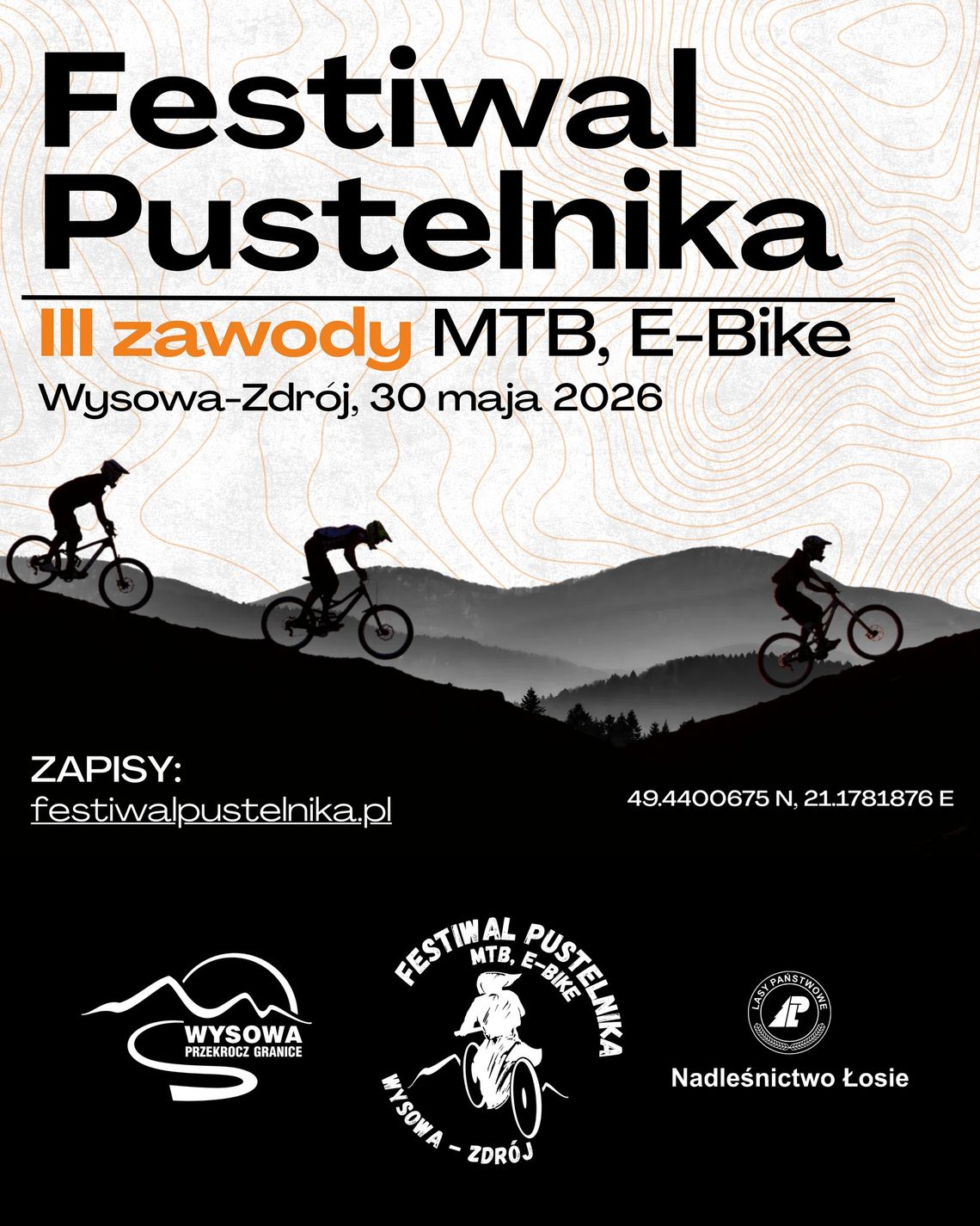 plakat zapowiadający wydarzenie - Festiwal Pustelnika w Wysowej zdrój