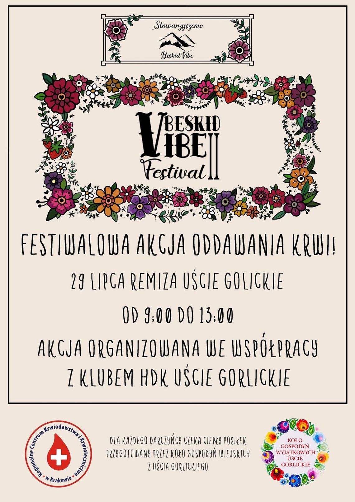 Festiwalowa akcja oddawania krwi! //BeskidVibe Festival 2 | halogorlice.info