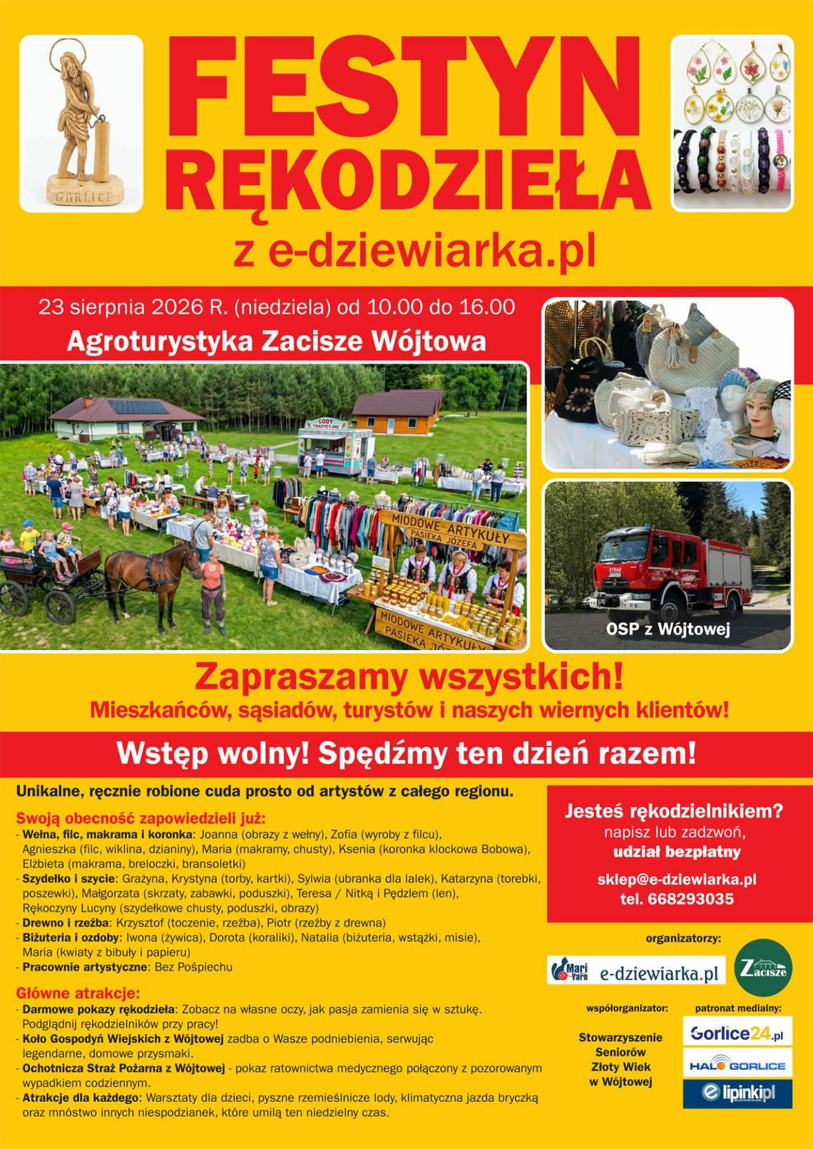 Festyn Rękodzieła w Wojtowej. Regionalna sztuka w wyjątkowej oprawie | zapowiedzi wydarzeń - halogorlice.info