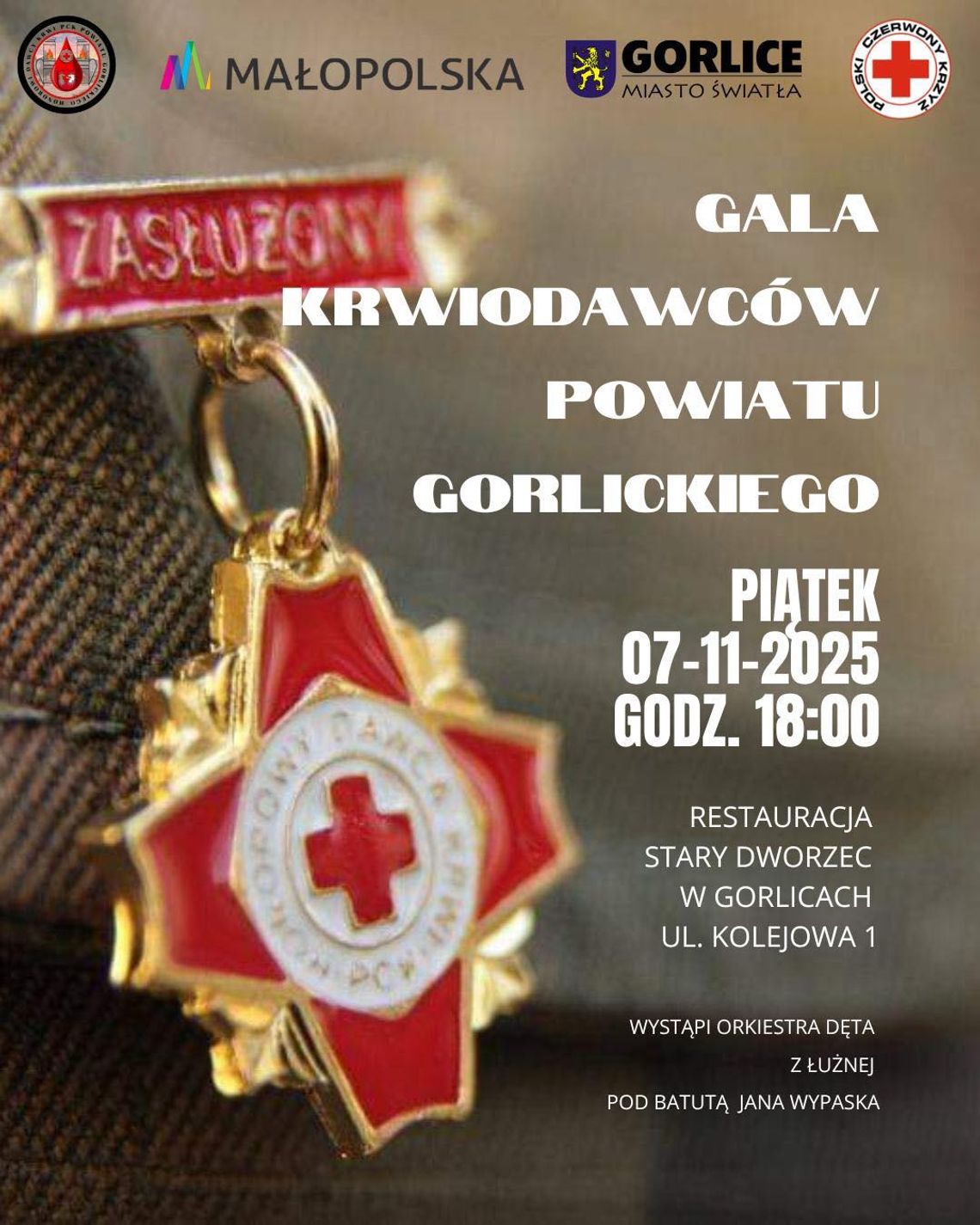 Gala Krwiodawców Powiatu Gorlickiego | zapowiedzi wydarzeń - halogorlice.info Plakat zapowiadający wydarzenie Gala Krwiodawców Powiatu Gorlickiego
