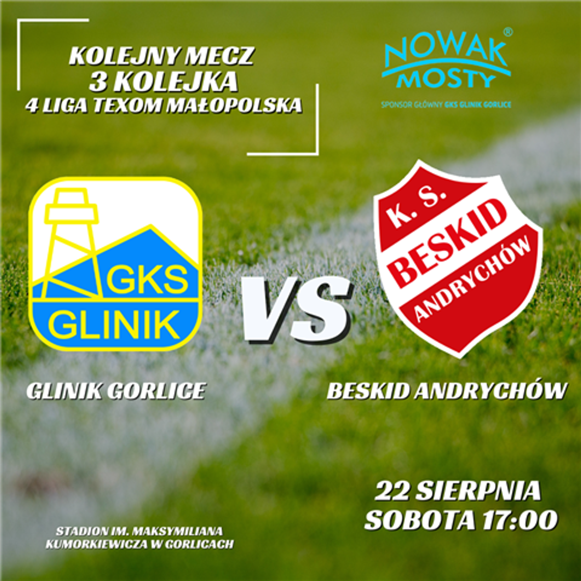 Glinik Gorlice zagra z Beskidem Andrychów | zapowiedzi wydarzeń - halogorlice.info